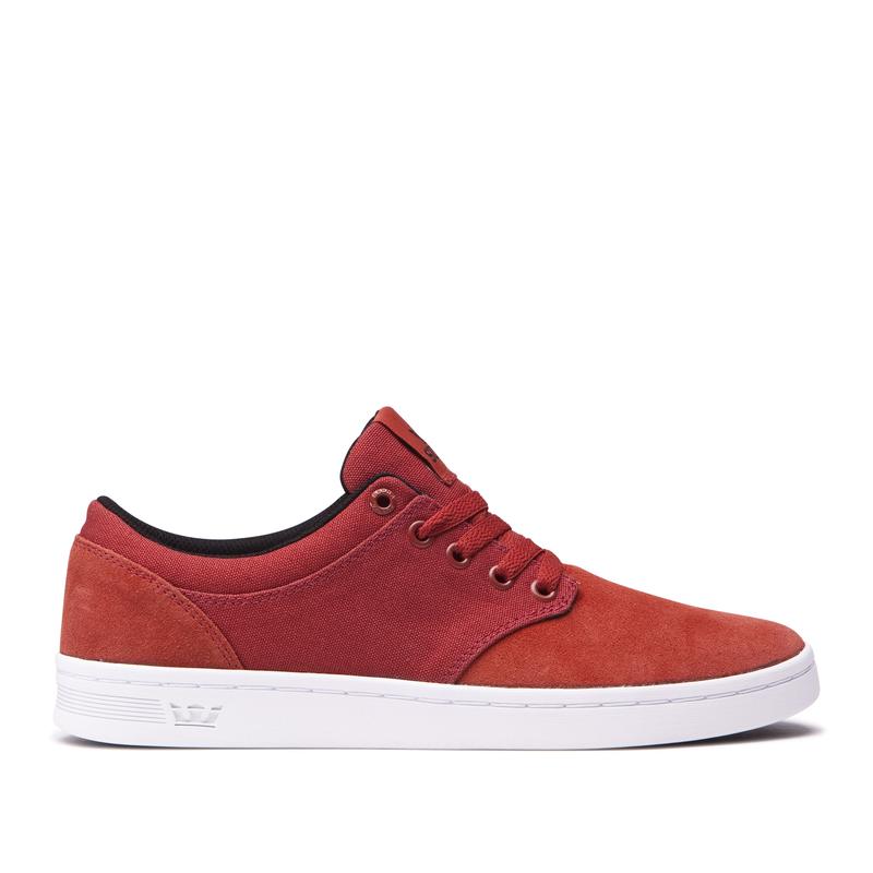 Zapatillas Bajas Supra Argentina Hombre - CHINO COURT Rojas / Naranjas (IAOWF-2195)